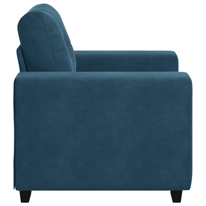 Divano Sedia Blu 100x78x80 cm Velluto | homemem39