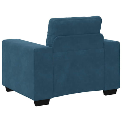 Divano Sedia Blu 100x78x80 cm Velluto | homemem39