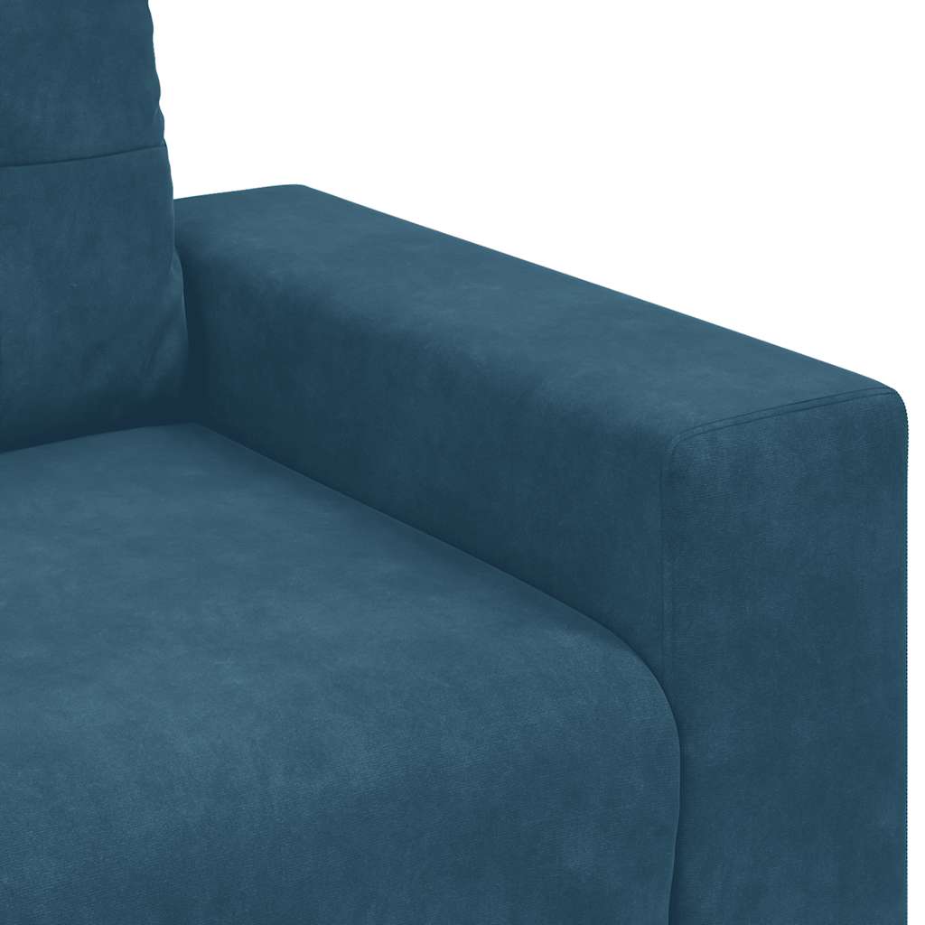 Divano Sedia Blu 100x78x80 cm Velluto | homemem39