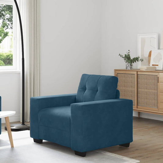 Divano Sedia Blu 100x78x80 cm Velluto | homemem39