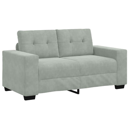 Divano Divanetto Grigio Chiaro 160x77x82 cm in Velluto | homemem39