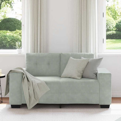 Divano Divanetto Grigio Chiaro 160x77x82 cm in Velluto | homemem39