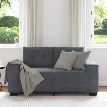 Divano Divanetto Grigio Scuro 160x77x82 cm in Velluto | homemem39