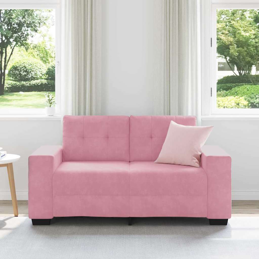 Divano a due posti Rosa 160 cm Velluto