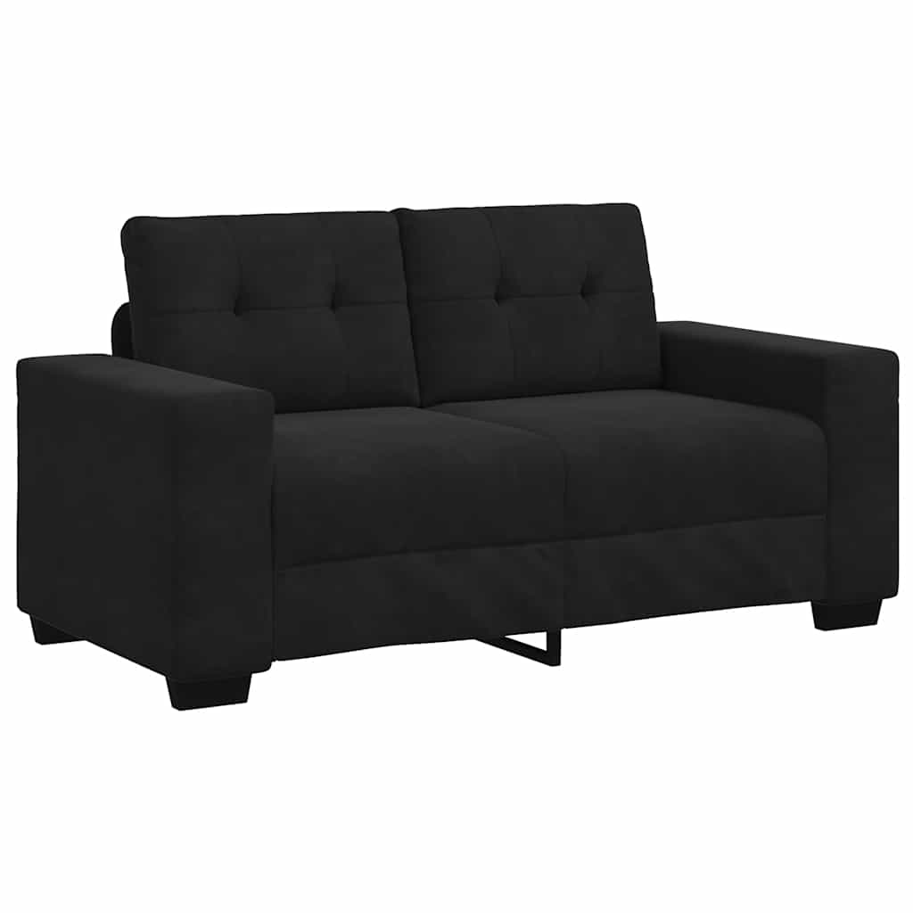 Divano Divanetto Nero 160x77x82 cm in Velluto | homemem39