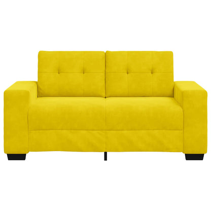 | Divano a due posti | con cuscino Giallo Velluto | homemem39