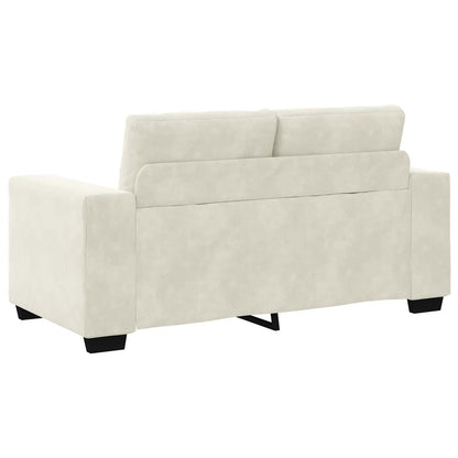 | Divano a due posti | con cuscino Crema Velluto | homemem39