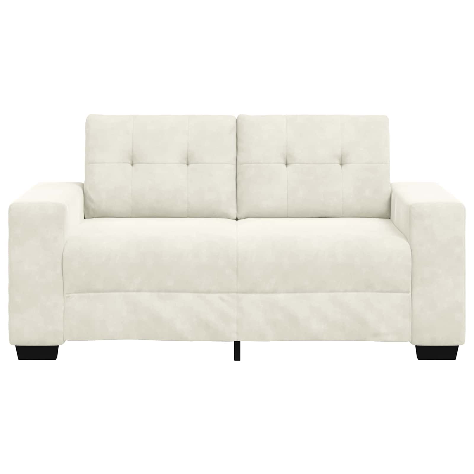 | Divano a due posti | con cuscino Crema Velluto | homemem39