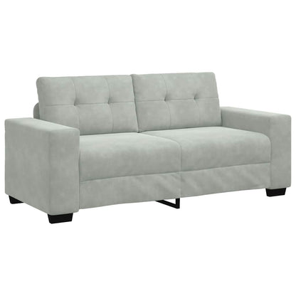 Divano Divanetto Grigio Chiaro 180x77x82 cm in Velluto | homemem39