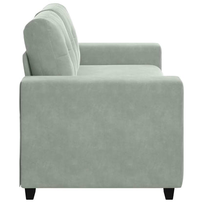 Divano Divanetto Grigio Chiaro 180x77x82 cm in Velluto | homemem39