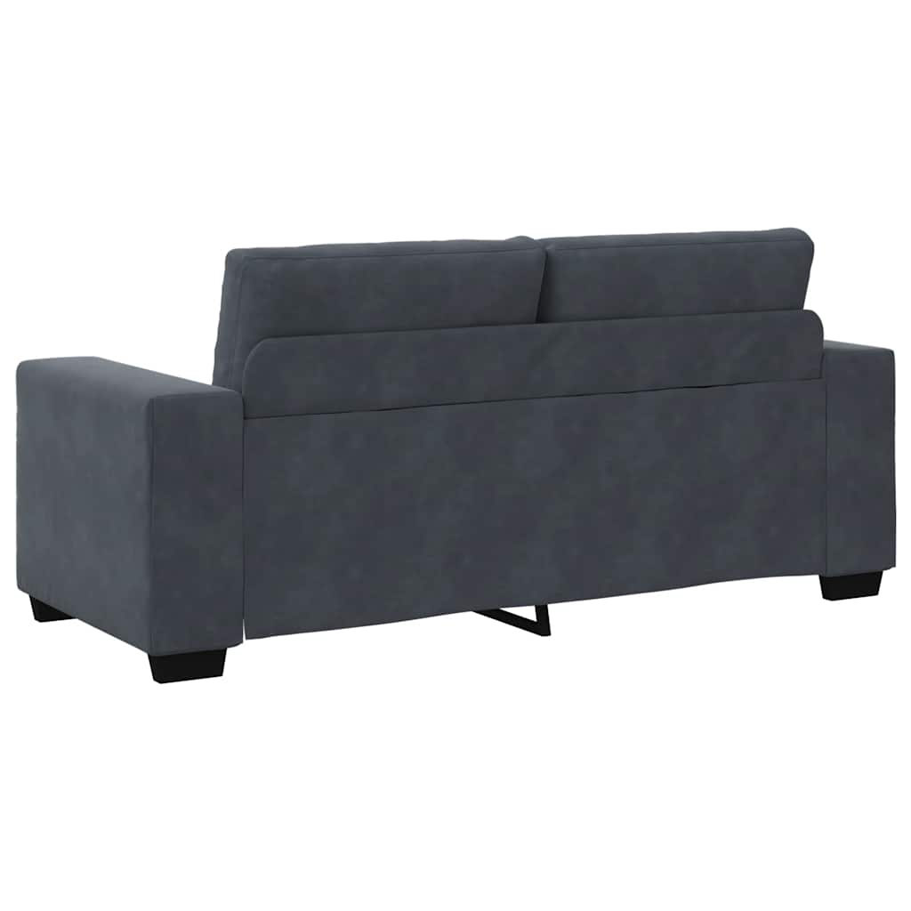 Divano Divanetto Grigio Scuro 180x77x82 cm in Velluto | homemem39