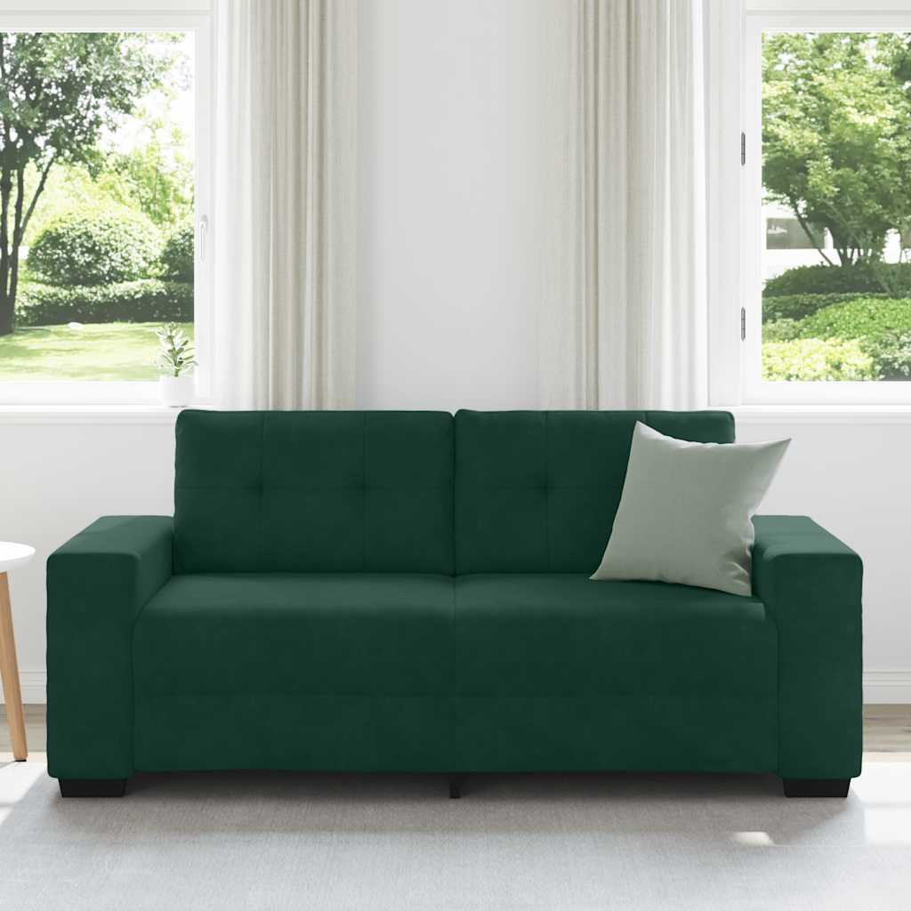 Divano Divanetto Verde Scuro 180x77x82 cm in Velluto | homemem39