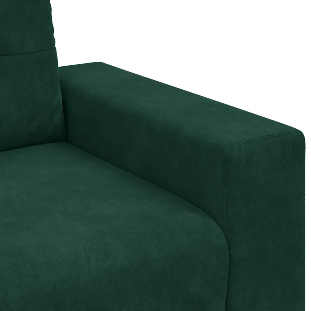 Divano Divanetto Verde Scuro 180x77x82 cm in Velluto | homemem39