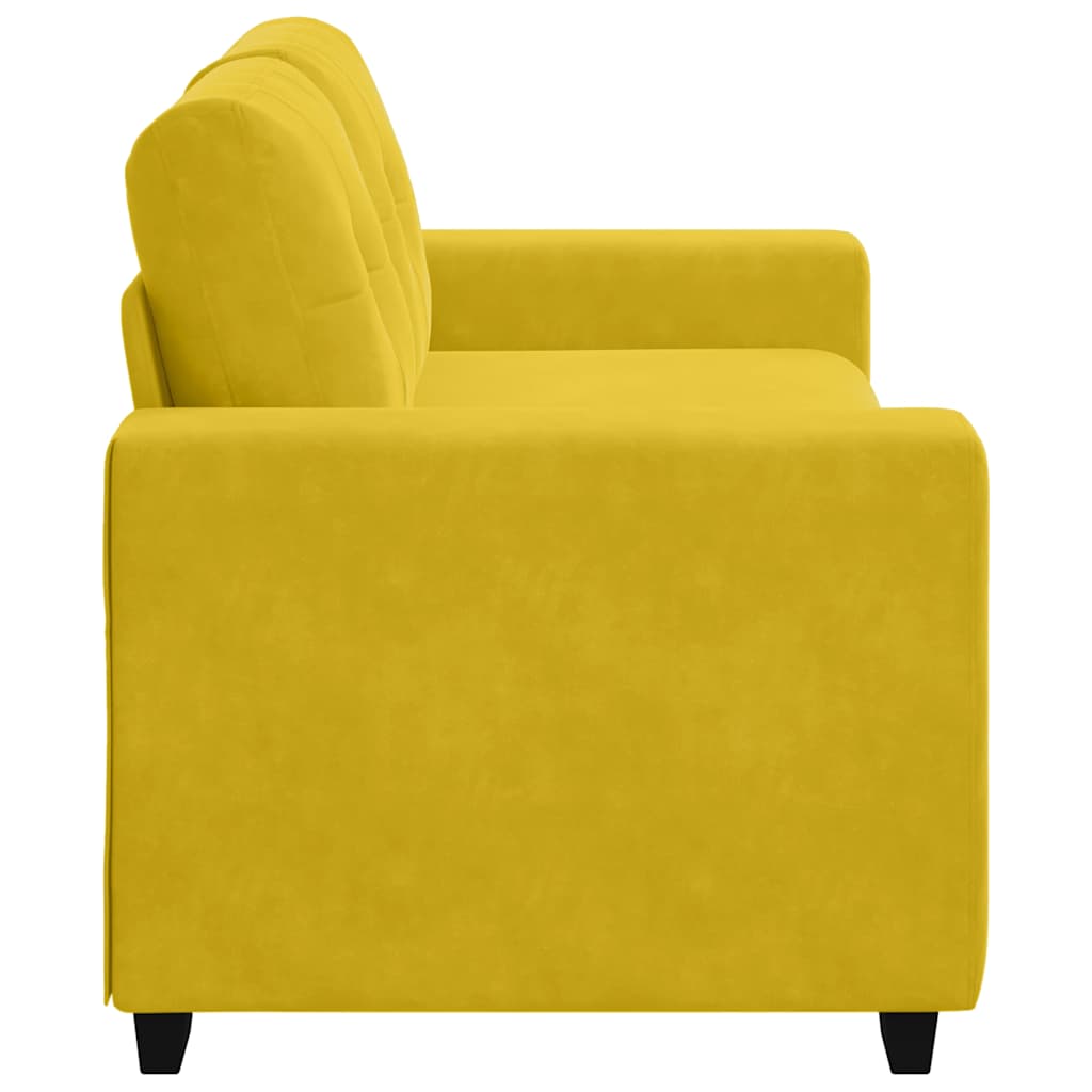 Divano Divanetto Giallo 180x77x82 cm in Velluto | homemem39