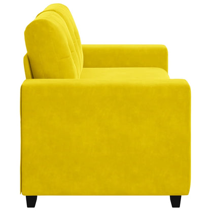 Divano Divanetto Giallo 140 cm in Velluto - homemem39