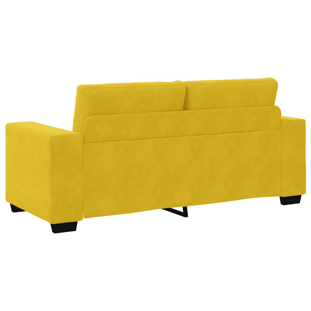 Divano Divanetto Giallo 180x77x82 cm in Velluto | homemem39