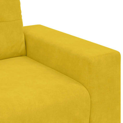 Divano Divanetto Giallo 180x77x82 cm in Velluto | homemem39