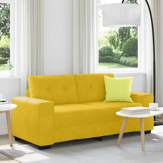 Divano Divanetto Giallo 180x77x82 cm in Velluto | homemem39