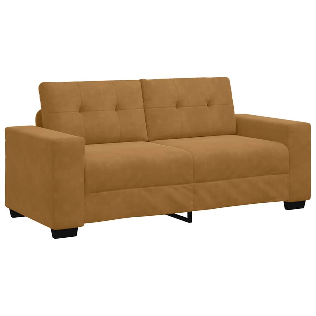 Divano Divanetto Marrone 180x77x82 cm in Velluto | homemem39