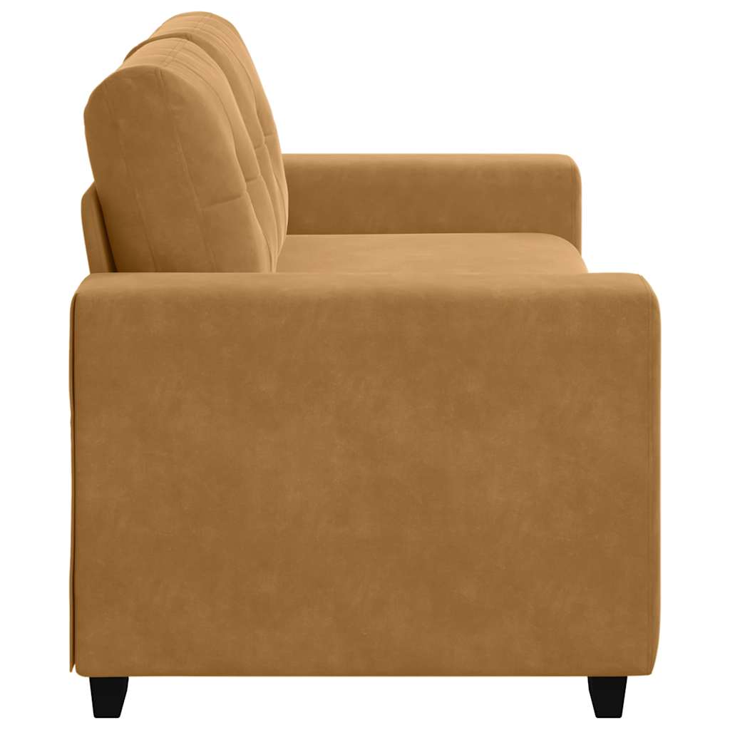 Divano Divanetto Marrone 180x77x82 cm in Velluto | homemem39