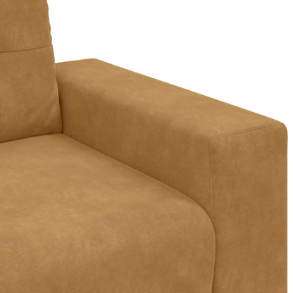 Divano Divanetto Marrone 180x77x82 cm in Velluto | homemem39