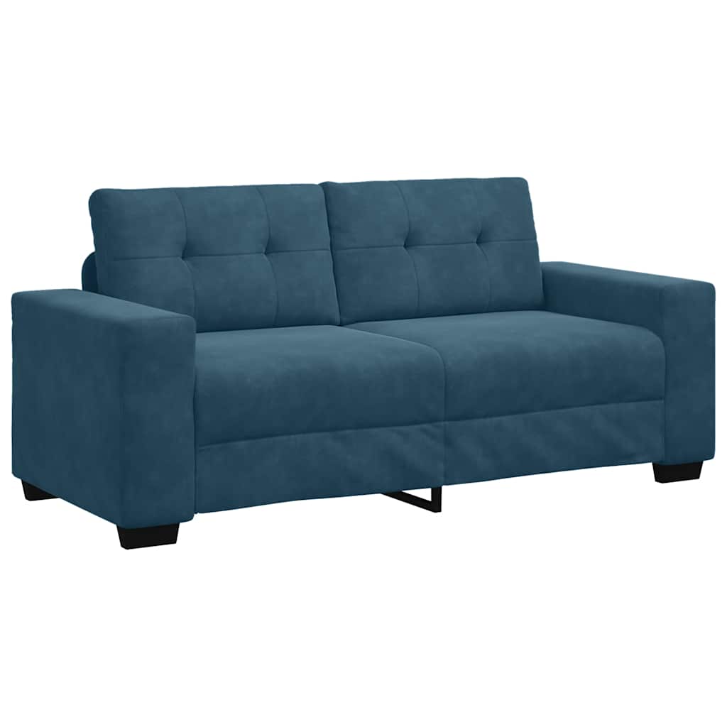 Divano Divanetto Blu 180x77x82 cm in Velluto | homemem39