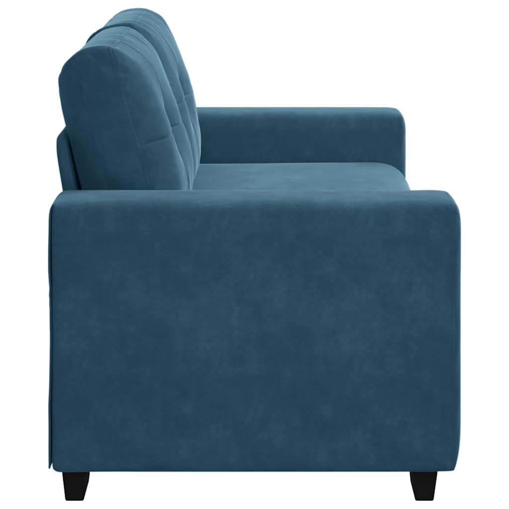 Divano Divanetto Blu 180x77x82 cm in Velluto | homemem39