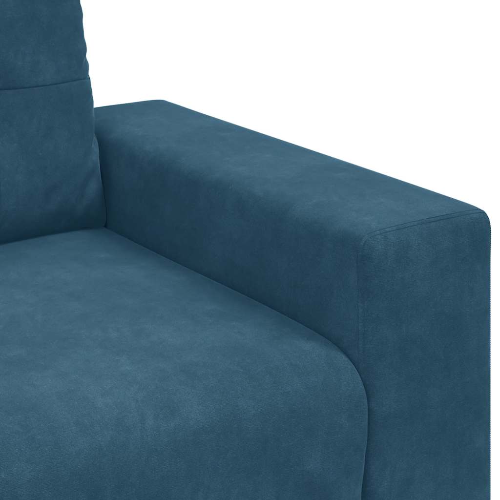 Divano Divanetto Blu 180x77x82 cm in Velluto | homemem39