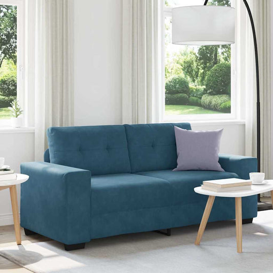 Divano Divanetto Blu 180x77x82 cm in Velluto | homemem39