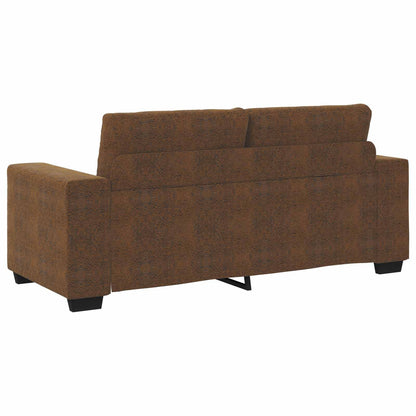 Divano a due posti Marrone 180 cm Pelle Scamosciata Sintetica | homemem39
