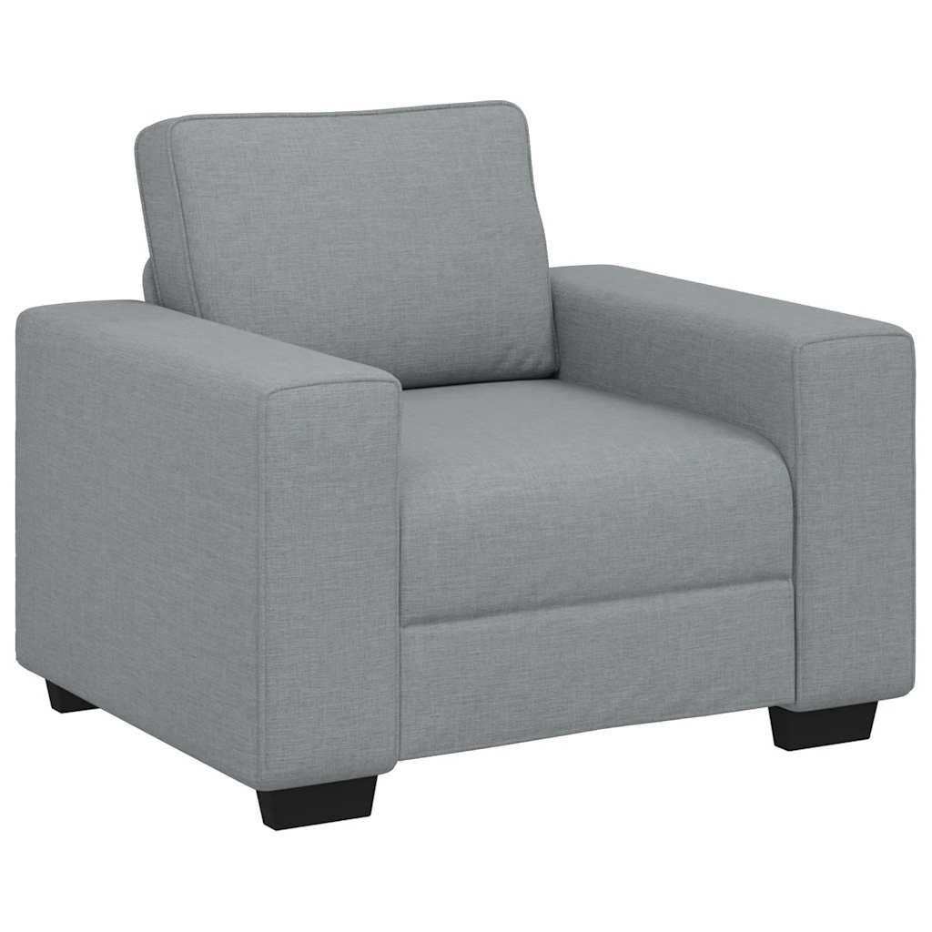 Poltrona Grigio Chiaro 100x77x82 cm in Tessuto | homemem39