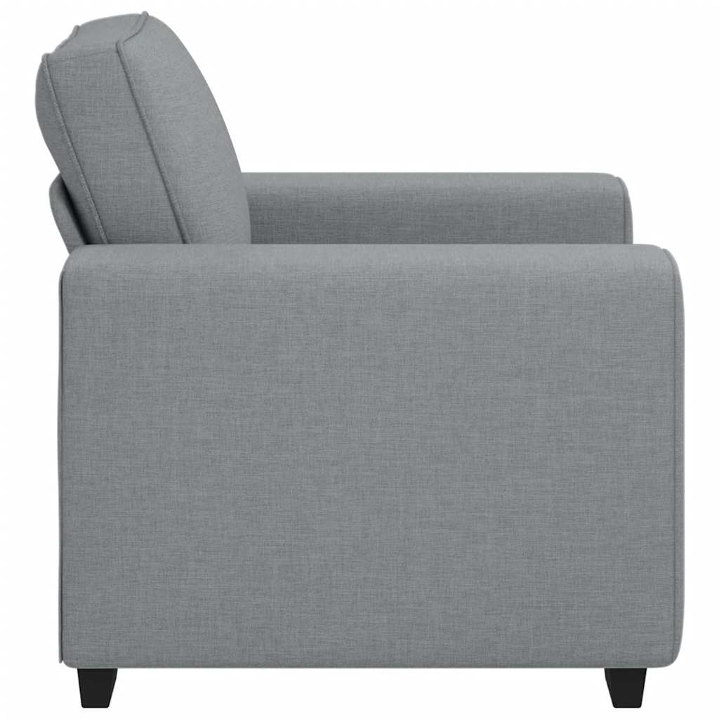 Poltrona Grigio Chiaro 100x77x82 cm in Tessuto | homemem39