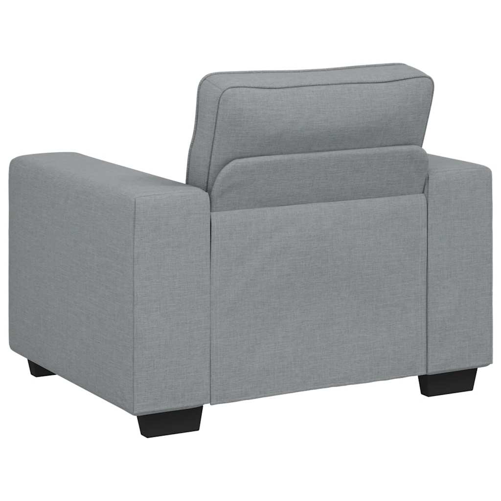 Poltrona Grigio Chiaro 100x77x82 cm in Tessuto | homemem39