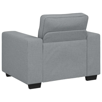 Poltrona Grigio Chiaro 100x77x82 cm in Tessuto | homemem39