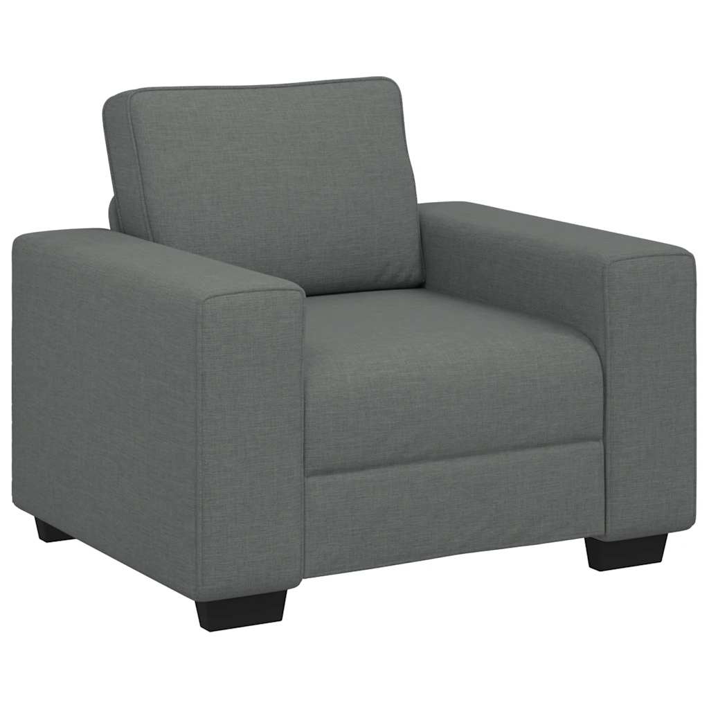 Poltrona Grigio Scuro 100x77x82 cm in Tessuto | homemem39