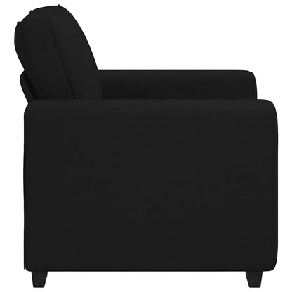 Poltrona Nera 100x77x82 cm in Tessuto | homemem39