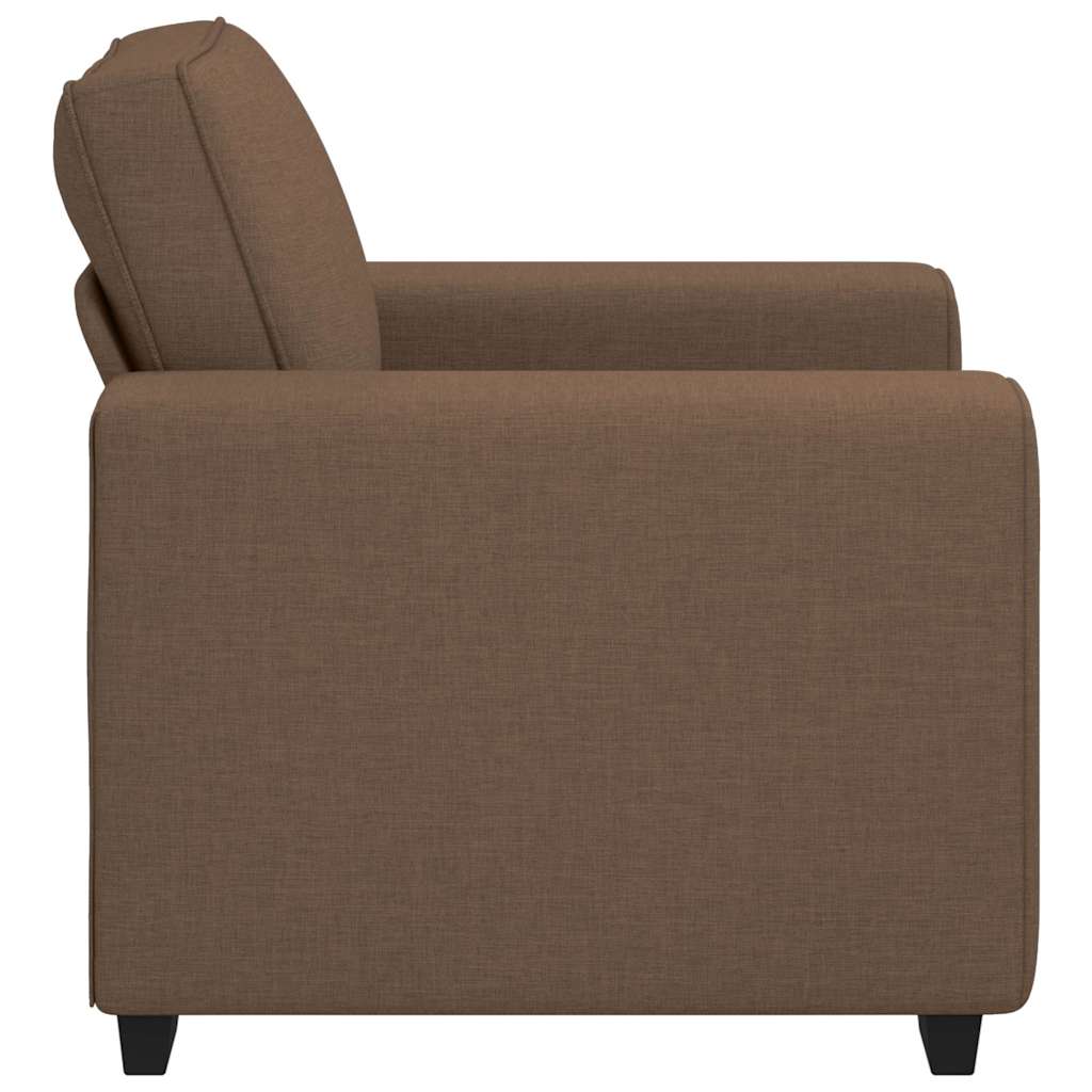 Poltrona Marrone 100x77x82 cm in Tessuto | homemem39