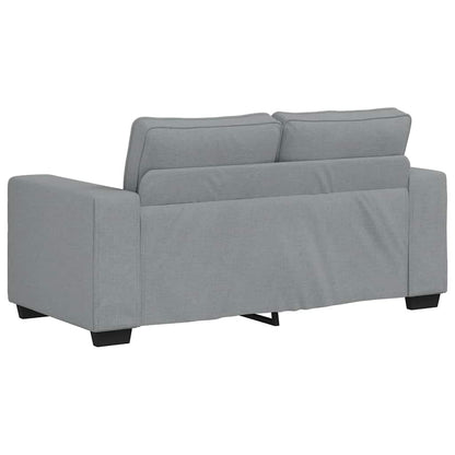 Divano a 2 Posti Grigio Chiaro 160x77x82 cm in Tessuto | homemem39