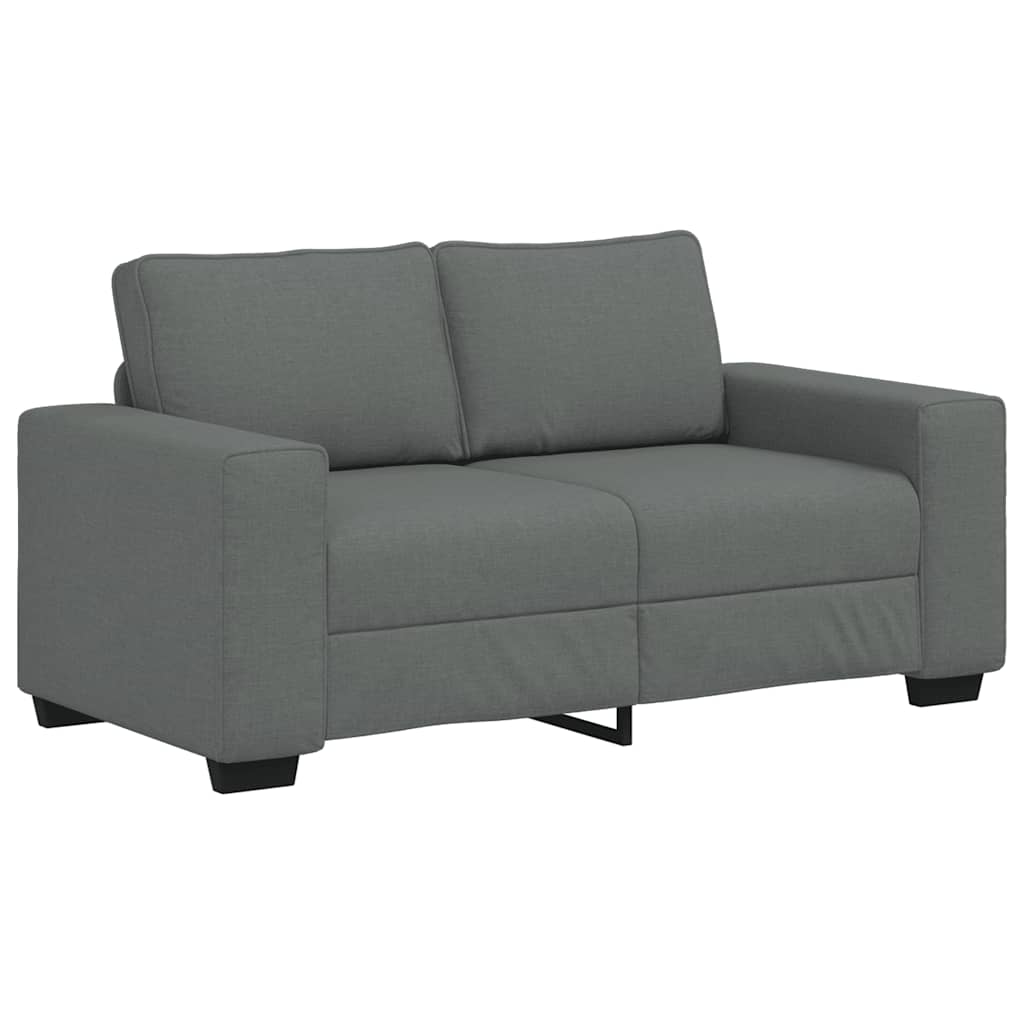 Divano a 2 Posti Grigio Scuro 160x77x82 cm in Tessuto | homemem39