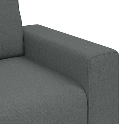 Divano a 2 Posti Grigio Scuro 160x77x82 cm in Tessuto | homemem39