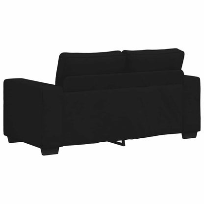 Divano a 2 Posti Nero 160x77x82 cm in Tessuto | homemem39