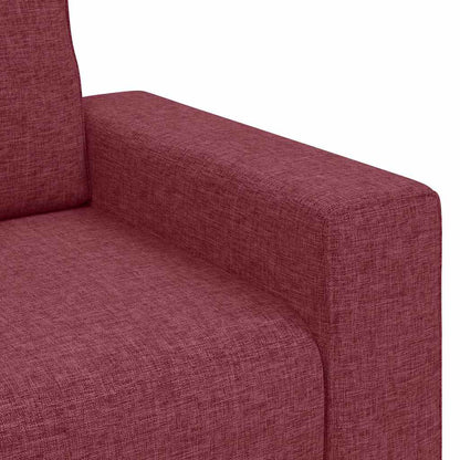 Divano a 2 Posti Rosso Vino 160x77x82 cm in Tessuto | homemem39