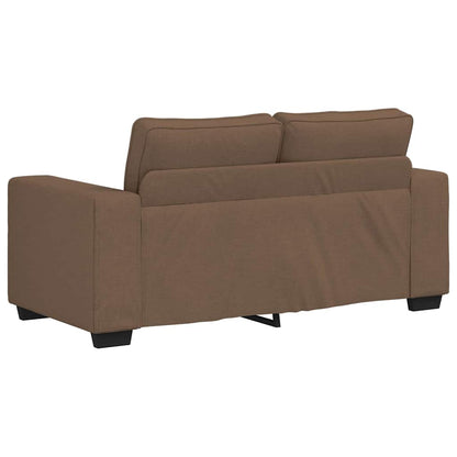 Divano a 2 Posti Marrone 160x77x82 cm in Tessuto | homemem39