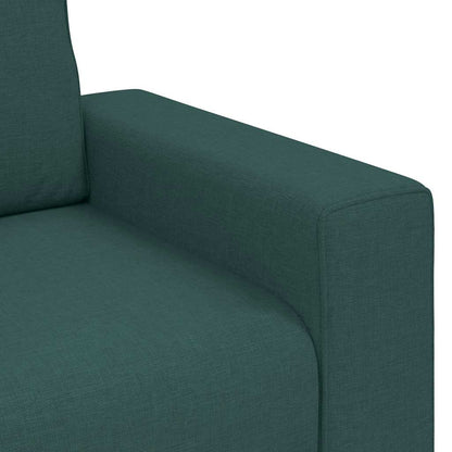 Divano a 2 Posti Verde Scuro 160x77x82 cm in Tessuto | homemem39