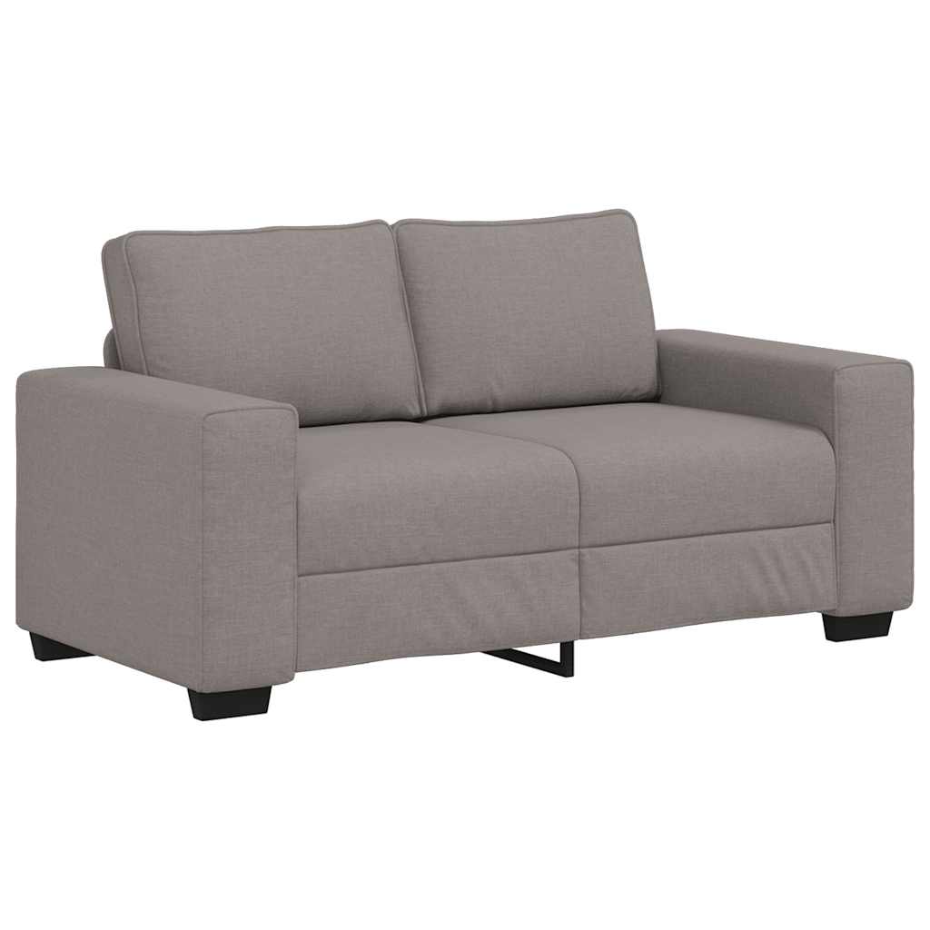 Divano a 2 Posti Tortora 160x77x82 cm in Tessuto | homemem39