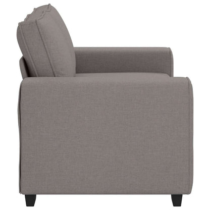 Divano a 2 Posti Tortora 160x77x82 cm in Tessuto | homemem39