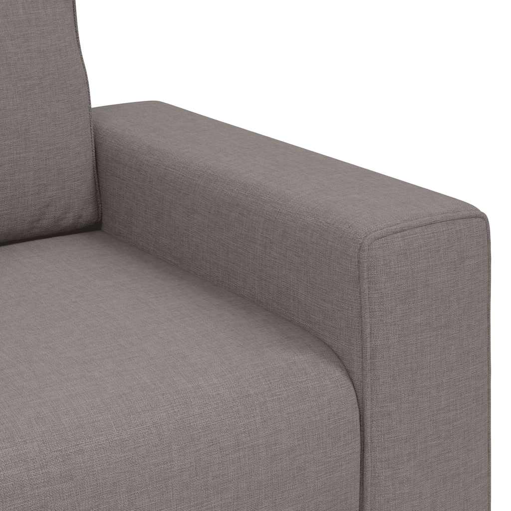 Divano a 2 Posti Tortora 160x77x82 cm in Tessuto | homemem39