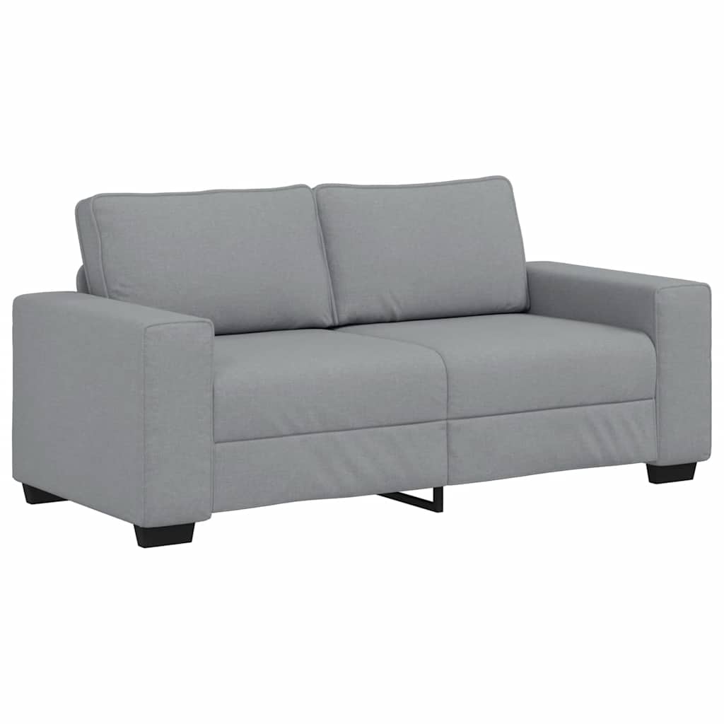 Divano a 2 Posti Grigio Chiaro 180x77x82 cm in Tessuto | homemem39