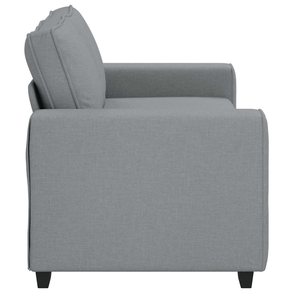 Divano a 2 Posti Grigio Chiaro 180x77x82 cm in Tessuto | homemem39