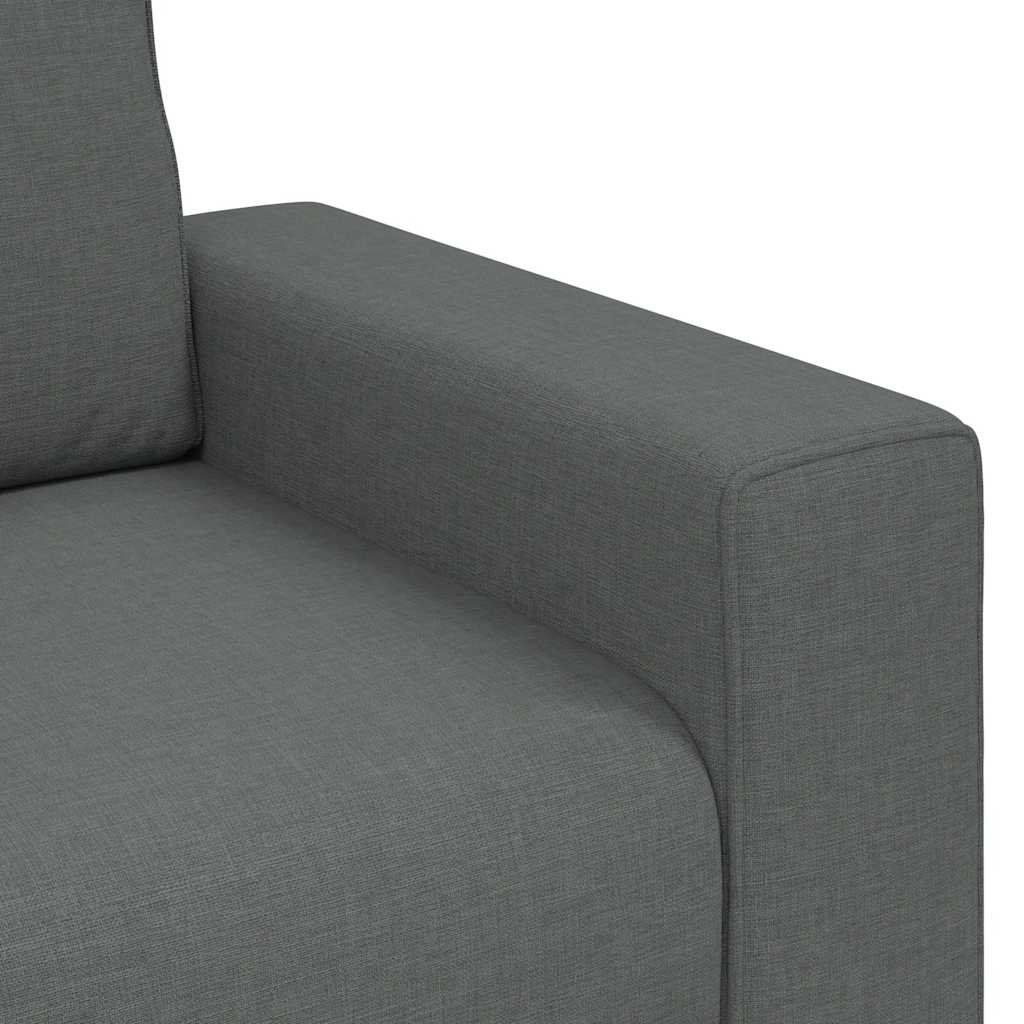 Divano a 2 Posti Grigio Scuro 180x77x82 cm in Tessuto | homemem39